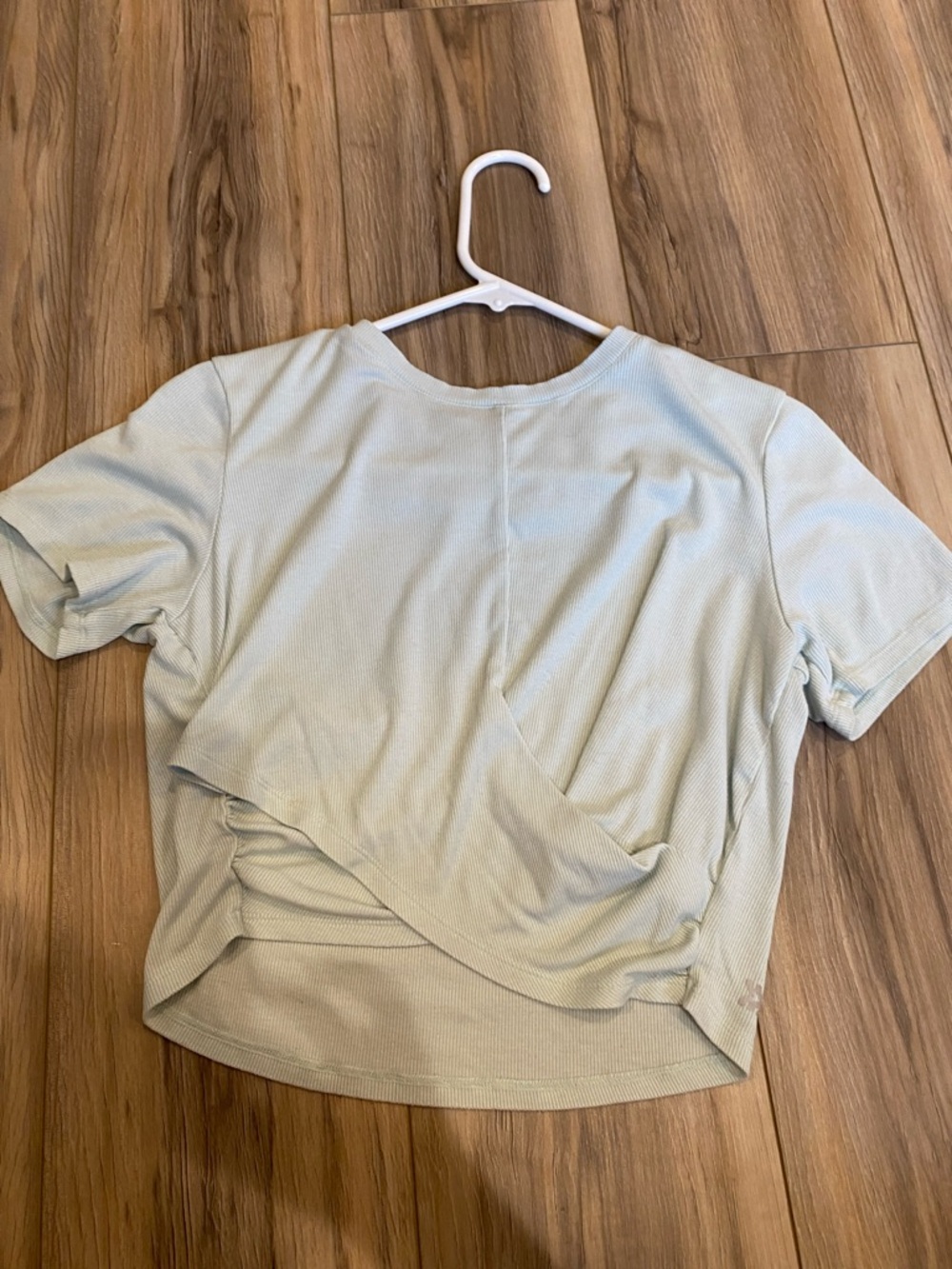 all in motion Light Mint Short Sleeve Twist-Back Top